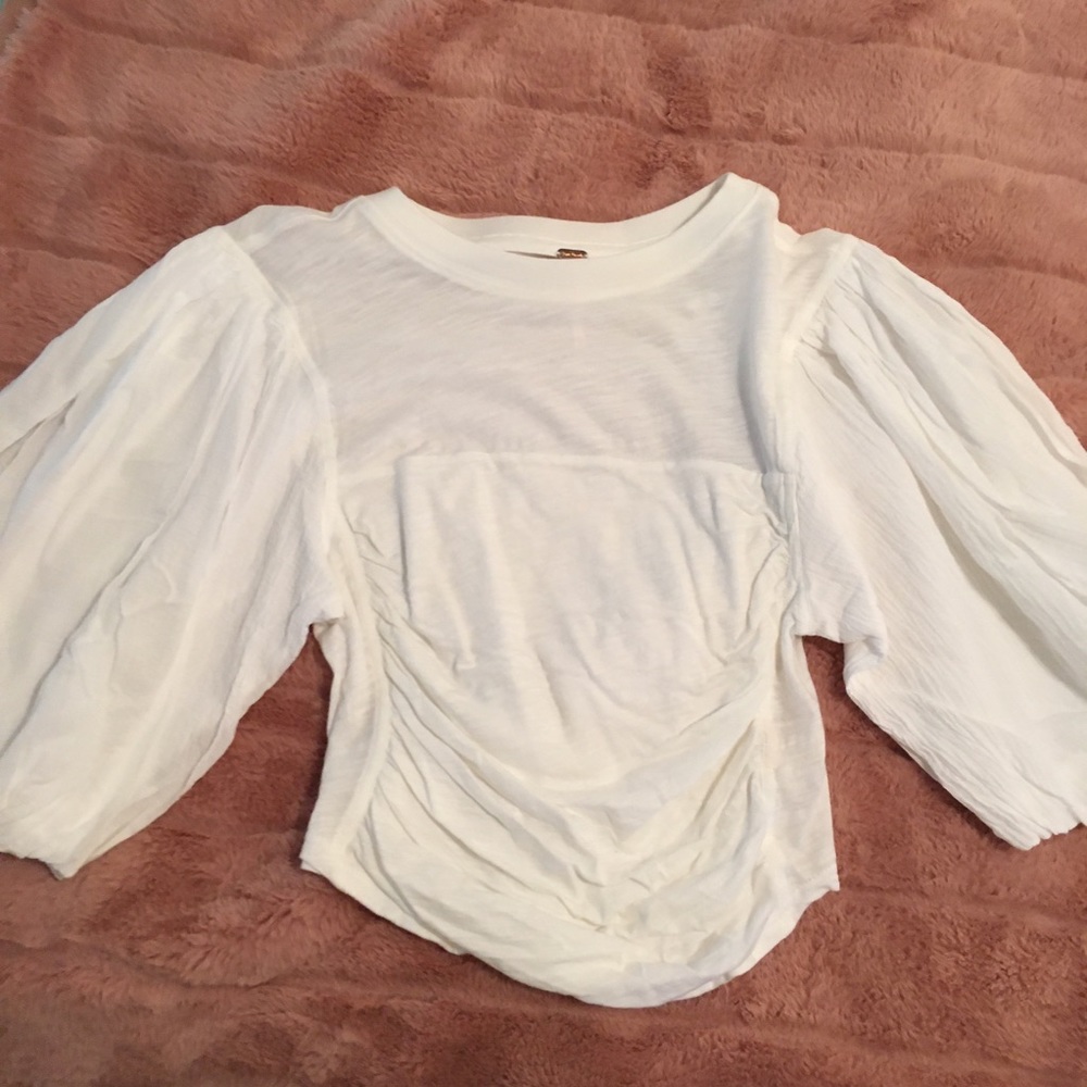 Free People Puff Sleeve Blouse